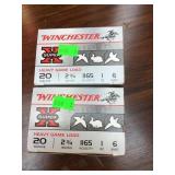 50 Shells Winchester 20ga