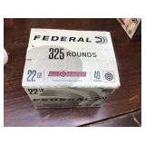 325 Rounds .22 Lr Federal
