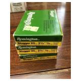 15 Shells Remington 20ga Hollow Point Slugs