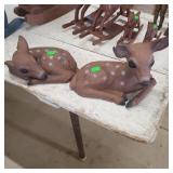 2 Ceramic Deere, Ear Has Chip.