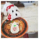 Indiana University Stuffed Dog,  I.u. Coke Tray,
