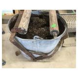 Galvanized Mop Bucket Used As Planter