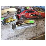 Coca-cola Tin, Car And Knife