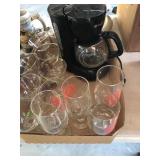 Toastmaster 5 Cup Coffee Maker And Stemware