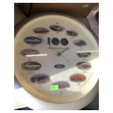 Magazine Assortment And Ford Motor Company Clock