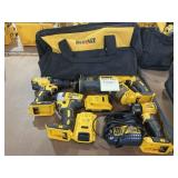 Dewalt Tool kit includes two batteries charger