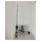 Fishing rod and reel missing top of rod