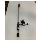 Quantum fishing rod and reel is sing top of rod