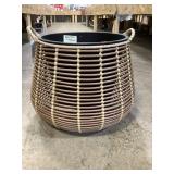 Rattan Basket 16 in. high 16 in. diameter,