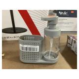 Hand soap and basket bathroom Decor, 8 in tall