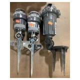 3 sprinklers