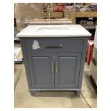 30 inch vanity soft close with single bowl sink