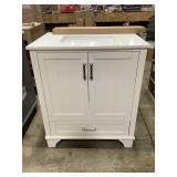 30 inch vanity soft close damaged with a single