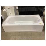 Bath tub 60 inch Right hand white