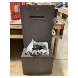 Metal patio fountain 20x43