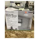 Bath fan with Bluetooth speaker LED light and