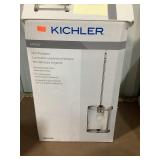 Kichler mini pendant light fixture, glass is