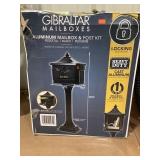 Aluminum mailbox and post kit