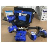 Kobalt 24v Max brushless tools in bag, 1 battery,