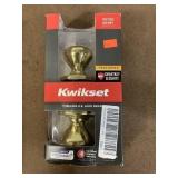 Kwikset keyed entry doorknob