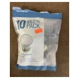 1-1/4 in round knob, satin nickel, 9 pack