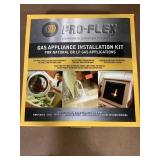 Gas appliance installation kit
