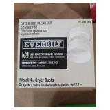 Dryer Lint Clean Out Connector, Fits 4 In Dryer