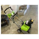 Greenworks and Electric snow thrower 20 inch