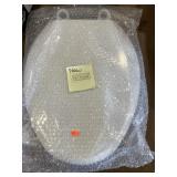 18.5 in.  Elongated toilet seat