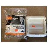 Inline Draft Blocker, 4 In Louvered Exhaust Cap