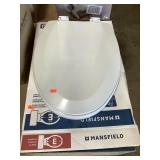 18.5 in. Elongated toilet seat