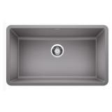 Blanco Precis Undermount 30-in X 18-in Metallic