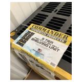 Commander five tier heavy duty shelving unit,