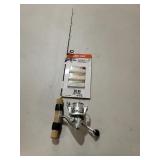 Eagle Claw Glow Ice Jig Kit rod and reel, broken