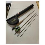 Synch Rod and reel with case, broken tip