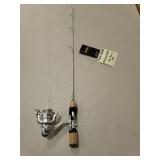 Prodigy Ice Fishing rod and reel, missing handle