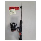 Shakespeare Ugly Stik rod and reel, broken tip
