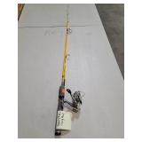 Microlite Plus rod and reel, reel catches
