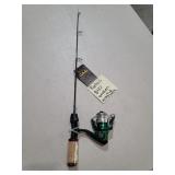 Fish Eagle rod and reel, broken tip, missing