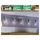 Allen and Roth five light vanity bar chipped