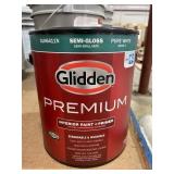 1 gallon Glidden interior paint plus primer semi