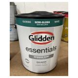 1 gallon Glidden interior paint semi gloss white
