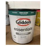 1 gallon Glidden interior paint semi gloss white