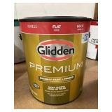 1 gallon Glidden exterior paint flat white