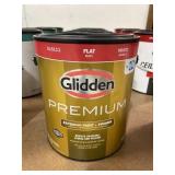 1 gallon Glidden exterior paint flat white