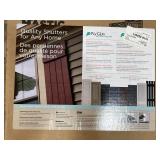 2-15 x 67 dark navy window shutters