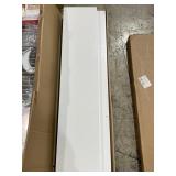 2-36 inch hidden bracket wall shelves white