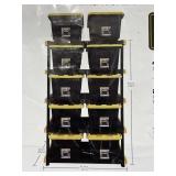 Five tear heavy duty shelving unit