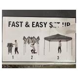 10 x 10 gray instant canopy