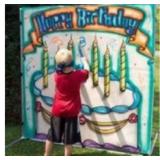 Birthday Cake Frame Game Backdrop